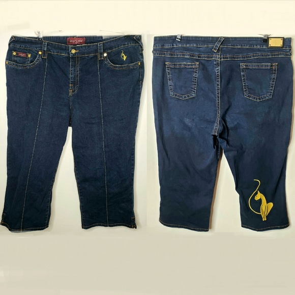 Baby Phat Pants & Jumpsuits Baby Phat Denim Blue Capri Pants Plus